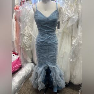 Elegant Blue Evening Dress